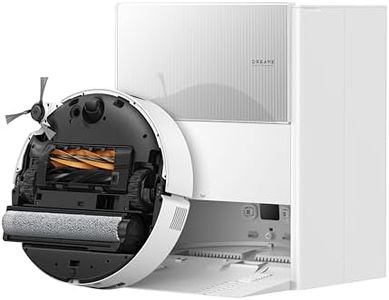 DREAME Aqua10 Ultra Roller Robot Vacuum and Mop & 30,000Pa Suction, Self-Cleaning Dock & Extending Roller Mop, Heat-Washes & Dries, Carpet Protection, AI Camera & LiDAR Avoidance Tech, Voice Control