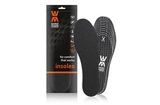 Worker Walker Super Active – Breathable Shoe Insoles for Safety and Work Shoes with Odour Absorbing Carbon Filter, 3 Layers, Made in Europe