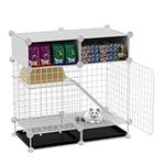 STILLCOVE 2 Tier Rabbit Cage with 2