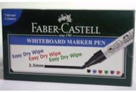 Faber Castel WHITEBOARD Marker Black Pen (Pack of 10PC)