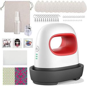 AOUXSEEM Mini Heat Press Machine for T Shirts Shoes Bags Hats, Portable Easy Pressing Thermal Sublimation Machine for Heat Transfer Vinyl DIY Family Shirt HTV Iron-on Projects