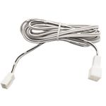 4 PACK | 2m LED Driver Extension Cable | Lighting Accessories Lead | White Power Extend/Join Wire | Kitchen Spotlighting Cabinet Strip Mains Lights