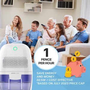 MONHOUSE Portable Dehumidifier 600ml – Compact Moisture Absorber