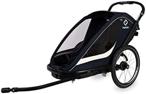 Hamax Breeze Twin Child Bike Trailer: Navy/Cream Twin