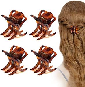 4 Pieces Hair Claw Clips,Morhom Big Size Hair Claws 2.0 Inch Hair Jaw Clip for Women Girls Thick or Medium Hair