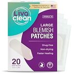 Livaclean 20 CT Large Hydrocolloid Strips - Hydrocolloid Bandages, Large Gunk Patches, Patches XL