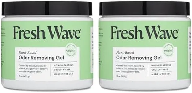 Fresh Wave Odor Removing Gel, 15 oz. | Pack of 2 | Odor Absorbers for Home | Safer Odor Relief | Natural Plant-Based Odor Eliminator | Every 15 oz. Lasts 30-60 Days | for Cooking, Trash & Pets