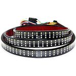 SOCAL-LED 1x 60" Triple Row LED Tailgate Light Bar Strip Red White Yellow Switchback, Sequential Turn Signal / Reverse / Brake / Tail Light Kit