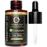 USDA Organic Tea Tree Essential Oil - 100% Pure & Natural - Best for Skin, Hair, Face, Foot Soak, Body Wash, Face Wash - Therapeutic Grade Essential Oil – 1 Fl Oz