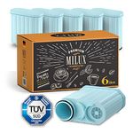 Milux Premium Water Filter [Set of 6] - TÜV Certified - Compatible with Philips & Saeco Aqua Clean - German Development - No Limescale - Free from BPA and Harmful Substances