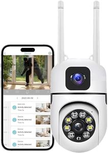 Vexcrion 4+4MP Dual Lens Smart WiFi PTZ CCTV Camera | 360° Panoramic View | Color Night Vision | Motion Alert | Two-Way Talk | Wireless Outdoor Security Cam | V380 Pro App