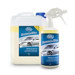 Greased Lightning Showroom Shine Waterless Car Wash and Wax, Super Easy and Fast, No Water, Premium Shine, Protects and Cleans, Suitable for Cars, Caravans, Motorbikes - 5 Litre Refill Plus 1 Litre