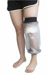 HKF HO KI HO Waterproof Knee Cast Cover for Shower,Bath-Reusable Knee Waterproof Protector Keep Cast and Bandage Dry.-Adult Knee-40cm