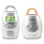 VTech DM221 Audio Baby Monitor with up to 1,000 ft of Range, Vibrating Sound-Alert, Talk Back Intercom & Night Light Loop