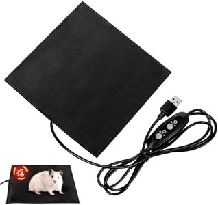 JOINPAYA USB Small Pet Heating Pad, 5.5 Inch Reptile Heat Mat with Temp