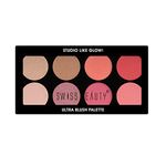 Swiss Beauty Ultra Blush Palette with highly blendable shades | Pigmented Blusher for a Natural Flush | Shade-1, 16gm|