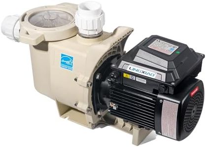 LINGXIAO 3HP Variable Speed Pool Pump - Energy Star Certified Inground Pool Pump, 208-230V Self-Priming Motor, 10800 GPH High Flow, Waterfall Pump, Includes Filter Basket & 2-Inch Fittings