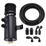 EVIL ENERGY 10AN Oil Catch Can, Breather Tank with AN10 Fuel Line Kit Nylon Braided CPE 10FT