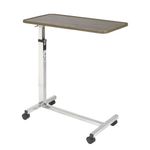 Drive Medical Tilt-Top Overbed Table with Wheels, Walnut