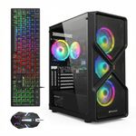STGAubron Gaming PC Computer Desktop, GeForce RTX 2060 Super, Intel Core i7 8th up to 4.1GHz, 16G DDR4, 1T SSD, WiFi 6, BT 5.2, RGB Fan x4, Windows 11 Home