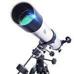 AWJ Ideal Telescope for Beginners 90mm Aperture 1000mm Astronomical Refractor Telescope with Smartphone Adapter Backpack Handheld Telescope