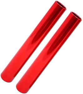 Honbay 2PCS Aluminum Relay Batons Running Batons Track and Field Relay Batons for for Race Running and Outdoor Sports (11.8 Inches)