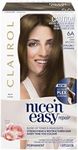 Clairol Nice'n Easy Repair Permanent Hair Colour, 6A Light Ash Brown, Strengthening, Natural Looking Hair Colour