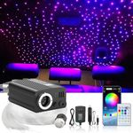 Starlight Headliner Kit 300pcs 0.03in*3m – Twinkle, Galaxy Gradient, APP + Music Sync – Compatible with Honda Civic, Mini Cooper, Cruze