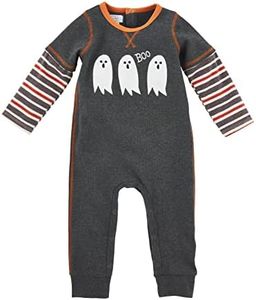 Mud Pie Baby Boy Halloween Applique One Piece Bodysuit Ghost, 9-12 Months, Ghost, 9-12 Months