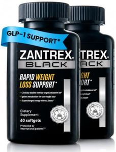 Zantrex Black – Naturally Boost GLP-1 & Metabolism Support | Thermogenic Energy, Weight Management Formula | 120 Count