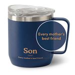 VAHDAM Son Mug (300ml/10.1oz) Royal Blue Reusable Mug | 18/8 Stainless Steel, Vacuum Insulated Travel Tumbler Cup | Sustainable Tea/Coffee Mug, Carry Hot/Cold Beverage| Son Gifts