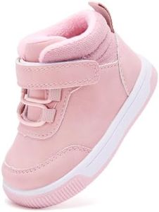 BMCiTYBM Baby Snow Winter Boots Infant Walking Shoes Pink 18-24 Months