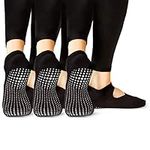 LA Active Non-Slip Grip Socks for Yoga Pilates Bar Women Men Ballet