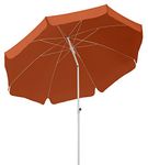 Schneider 680-05 Umbrella Ibiza approx 200 cm Ø, 8-Part, Round, Terracotta, 200 x 200 x 215 cm