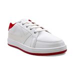 KazarMax XXIV Classic White Red Trainers/Sneakers Shoes for Girls/Women- 8 UK