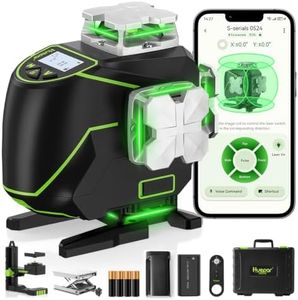 Huepar 4x360° Green Laser Level with Remote Control