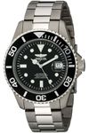 INVICTA Men's 0420 Pro Diver Automatic Black Dial Titanium Watch