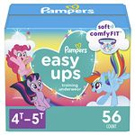 Pampers Easy Ups Training Pants Girls and Boys, 4T-5T, 56 Count, Super Pack