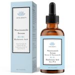 JOYAL BEAUTY 5% Niacinamide Serum (B3) 5% B5 Gel with 1% Hyaluronic Acid Serum and 1% Zinc for Face Skin Pores Spots Tones Textures Hydrating Smoothing