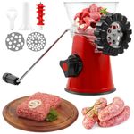 Manual Meat Grinder with Hand Crank Food Grade Meat Grinder Sausage Maker Fast Cutting Meat Grinder Manual Mincer Multifunctional Meat Mincer Machine Easy Cleaning for Ginger Garlic