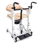 Wheelchair India Karma Ryder TC 20 Hydraulic Patient Lift and Transfer Chair | Premium Patient Lift & Bed Transfer Multi-Fuction Commode Wheelchair