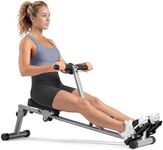 Sunny Health & Fitness SF-RW1205 Rowing Machine Rower w/ 12 Level Adjustable Resistance, Digital Monitor and 100 KG Max Weight
