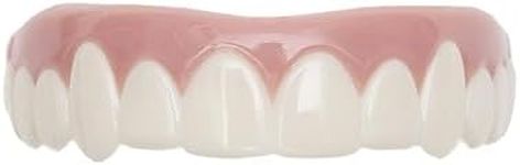 Imako Cosmetic Teeth 1 Pack. (Small, Bleached) Uppers Only- Arrives Flat. Fit at Home Do it Yourself Smile Makeover!