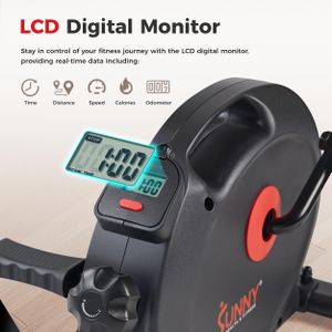 Sunny Health Mini Pedal Exerciser – Compact Under Desk Bike