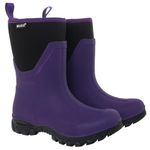 Muds Dovestone, Ladies Short Welly in Purple - UK Size 6.5