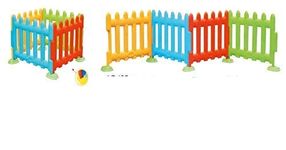 Little Fingers Safety Fence Guards and Gates(Box of 4 Pieces)- Play Junction,Multicolor