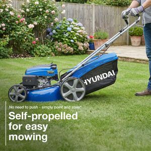 Hyundai 196cc Self Propelled Petrol Lawnmower – Push Mower