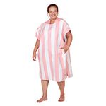 Dock & Bay Adult Beach Poncho - Hooded Towel with Deep Pockets - For Beach & Pool - Super Absorbent, Quick Dry - Cabana - Malibu Pink, Large (105x80cm, 41x31)