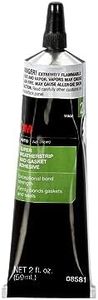 3M Super Weatherstrip and Gasket Adhesive, 08581, Black, 2 fl oz Tube, 1 Per Pack