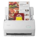 ScanSnap iX2400 (White) A4 Scanner - Ultra-Fast 45ppm Duplex Scanning, Automatic Document Feeder, USB 3.2, High-Resolution Office Scanner